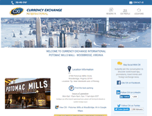 Tablet Screenshot of potomaccurrencyexchange.com